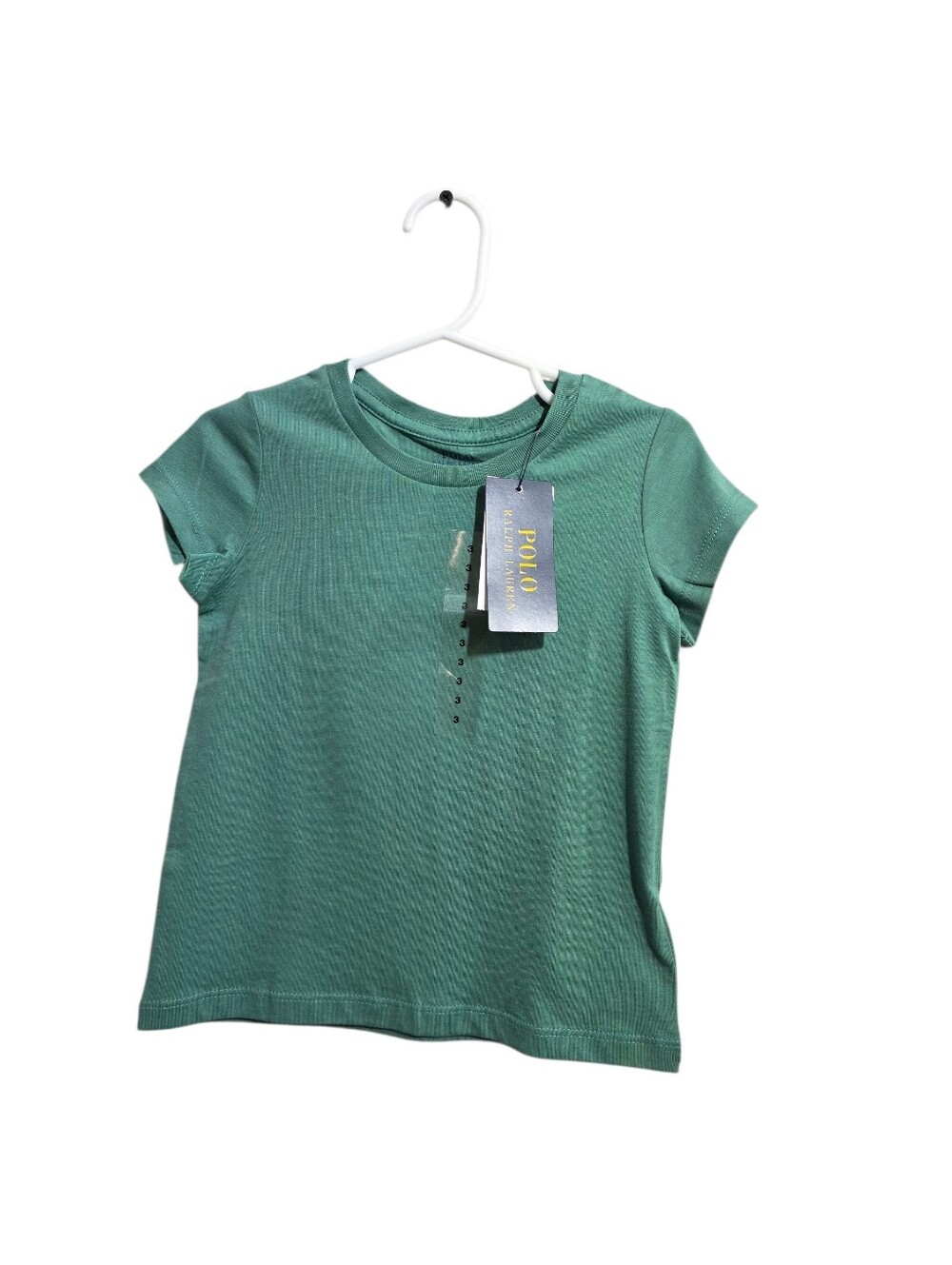 Ralph Lauren Green Crewneck Short Sleeve T-Shirt Toddler Boy Size 3T